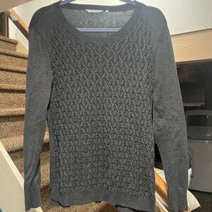 Gray Cable Knit Sweater